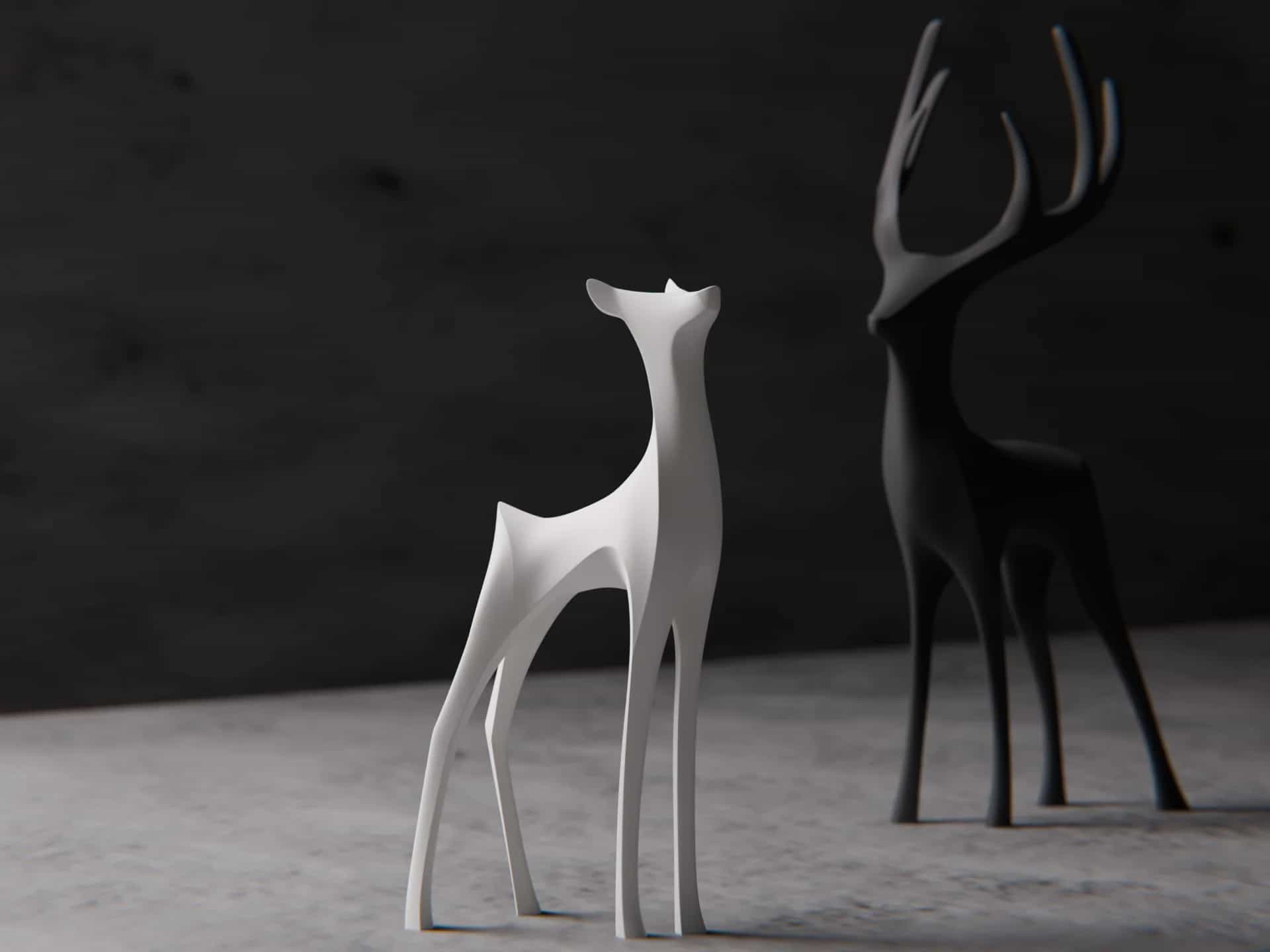 Deer Doe Sculpture